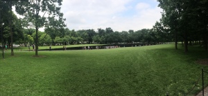 Panorama shot of the Vietnam War Memorial